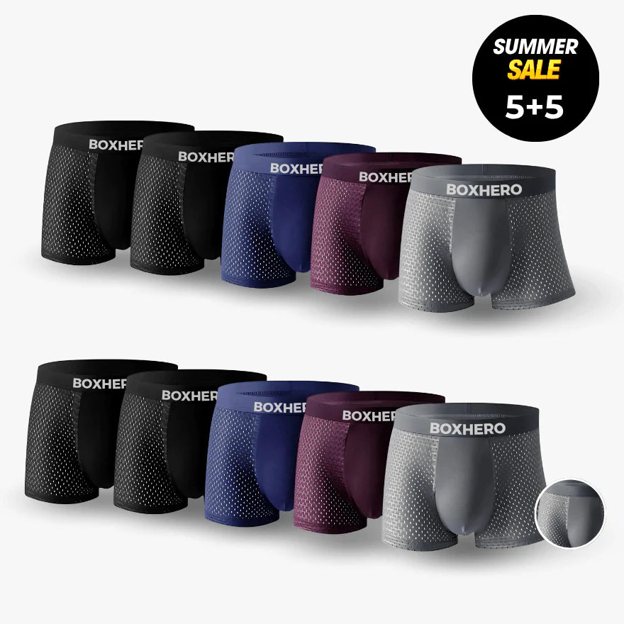 Bambu Ağı Örgü Boxer Kısa Şortlar™