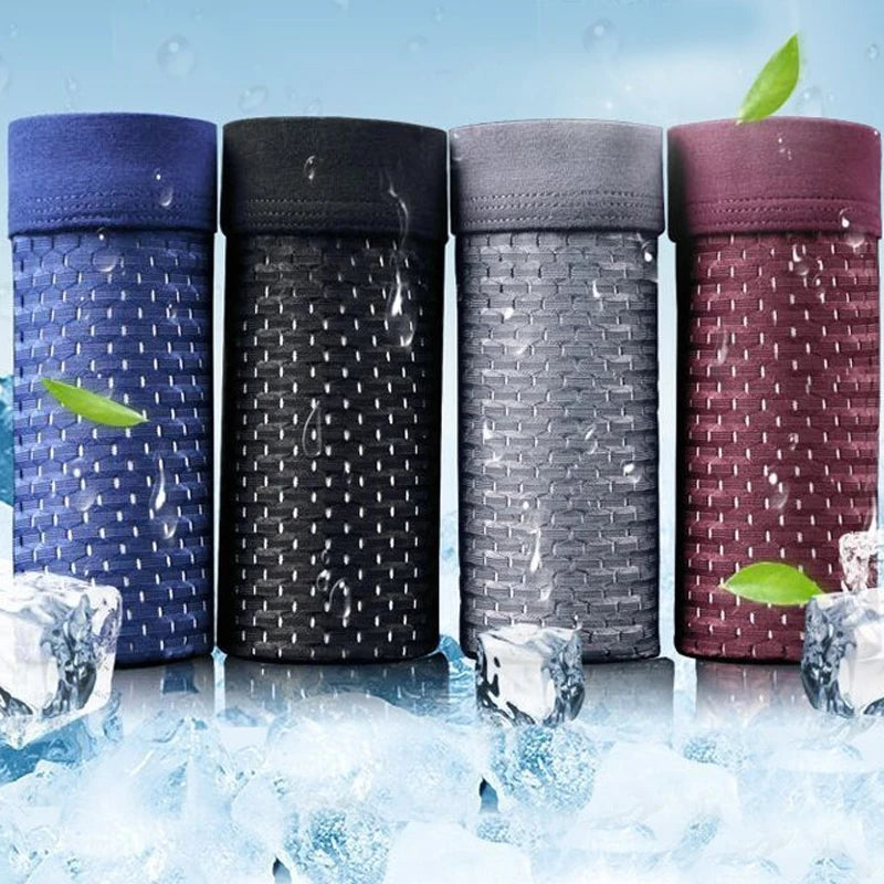 Bambu Ağı Örgü Boxer Kısa Şortlar™